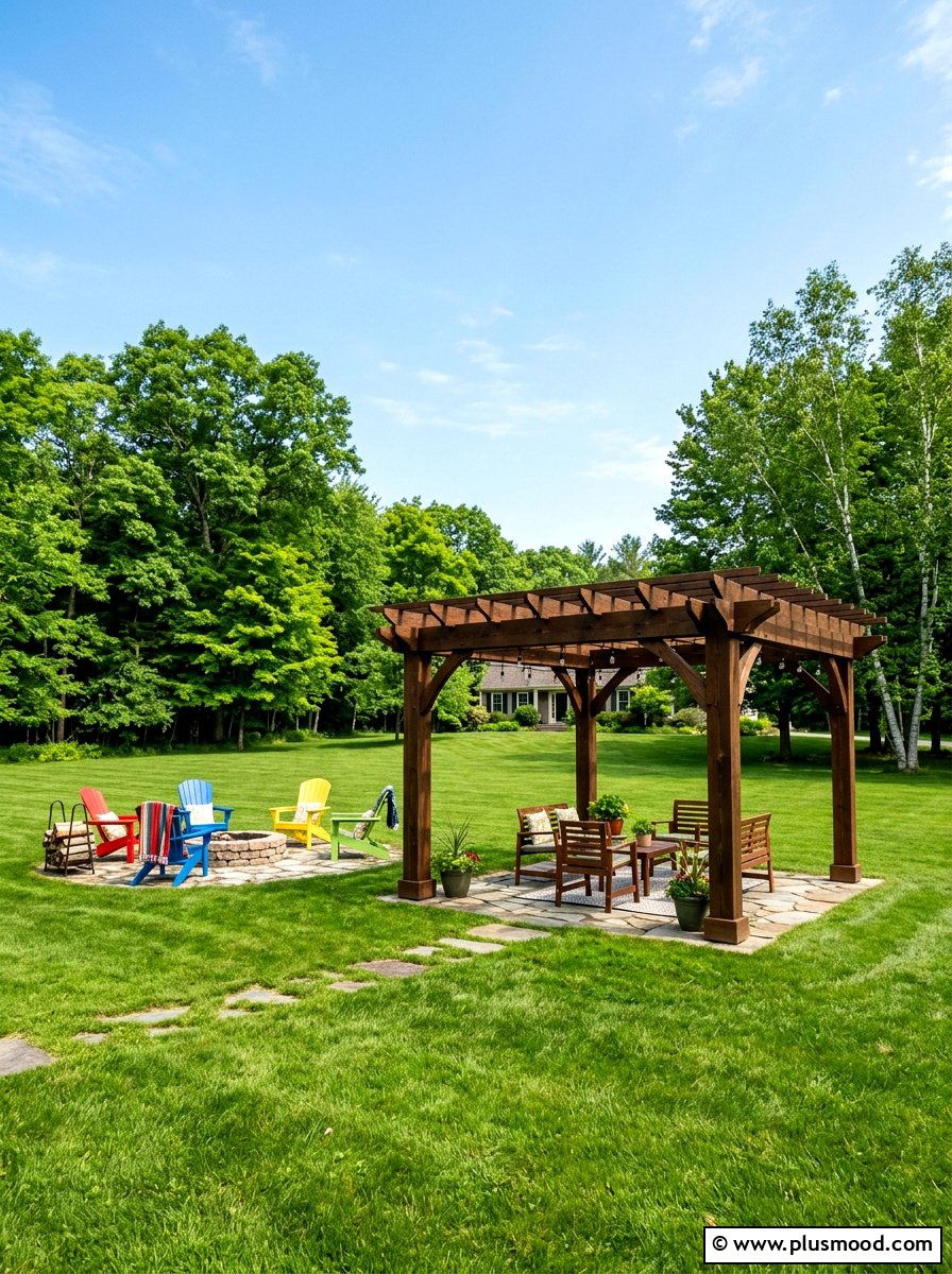 Freestanding Backyard Pergola