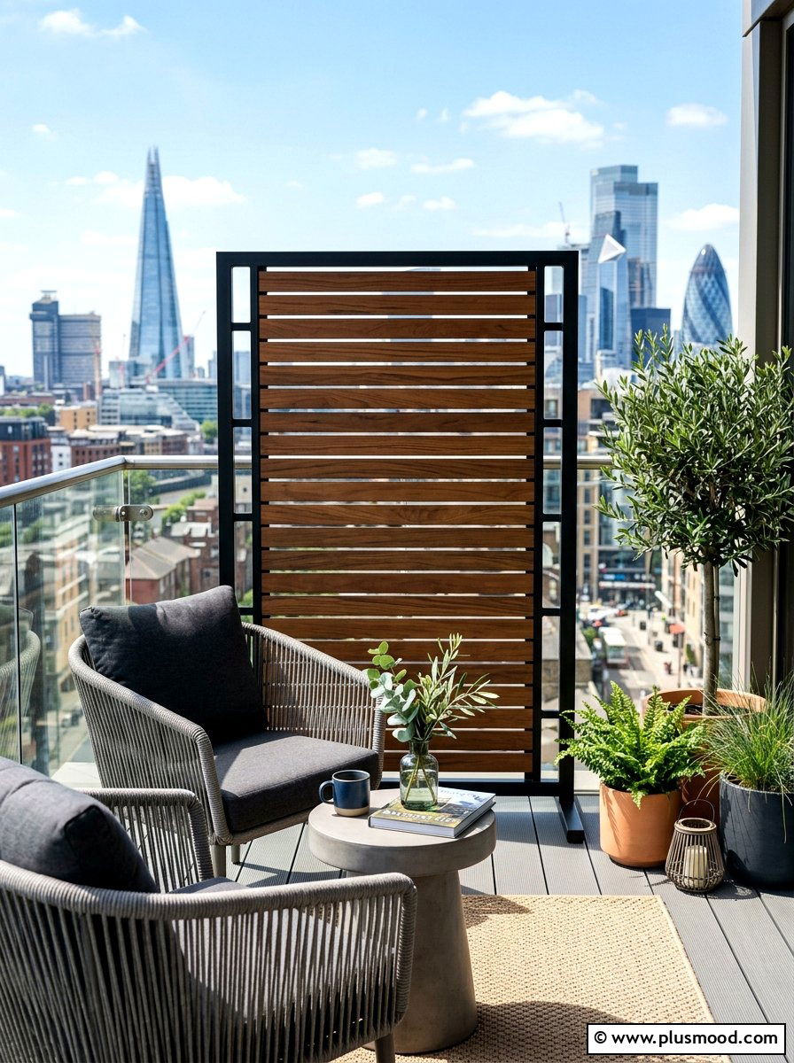 Freestanding Privacy Screen - 25 summer backyard shade ideas