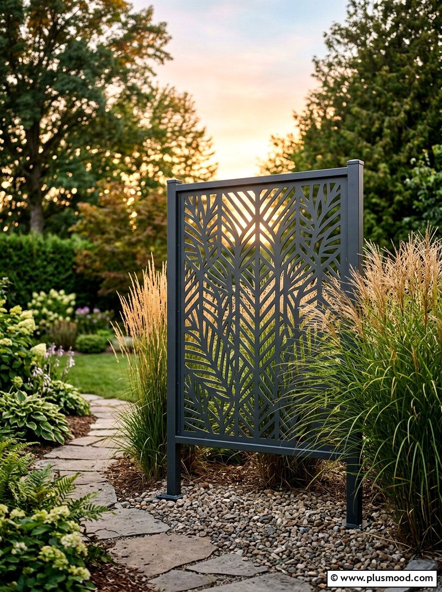 Freestanding Privacy Screen - 25 small backyard ideas for rental homes
