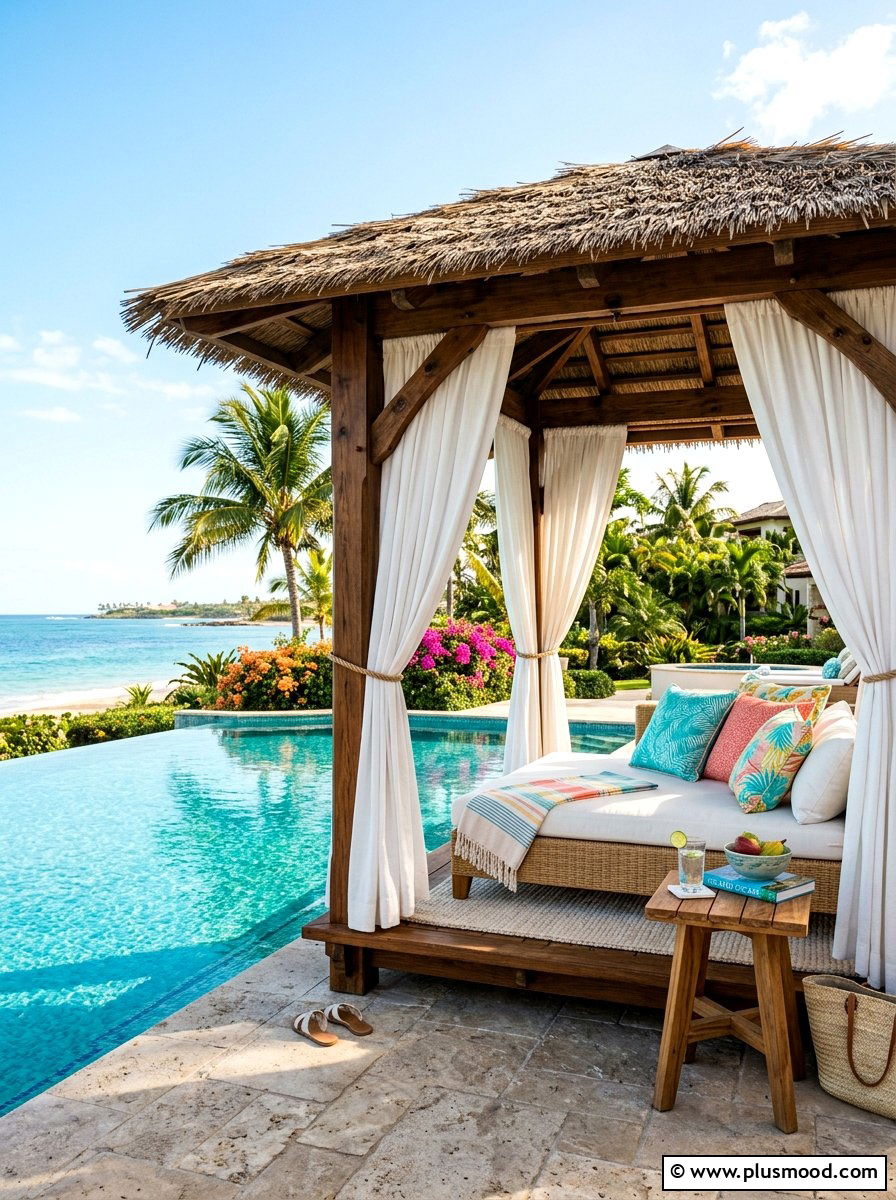 Freestanding outdoor cabana - 25 summer patio shade ideas