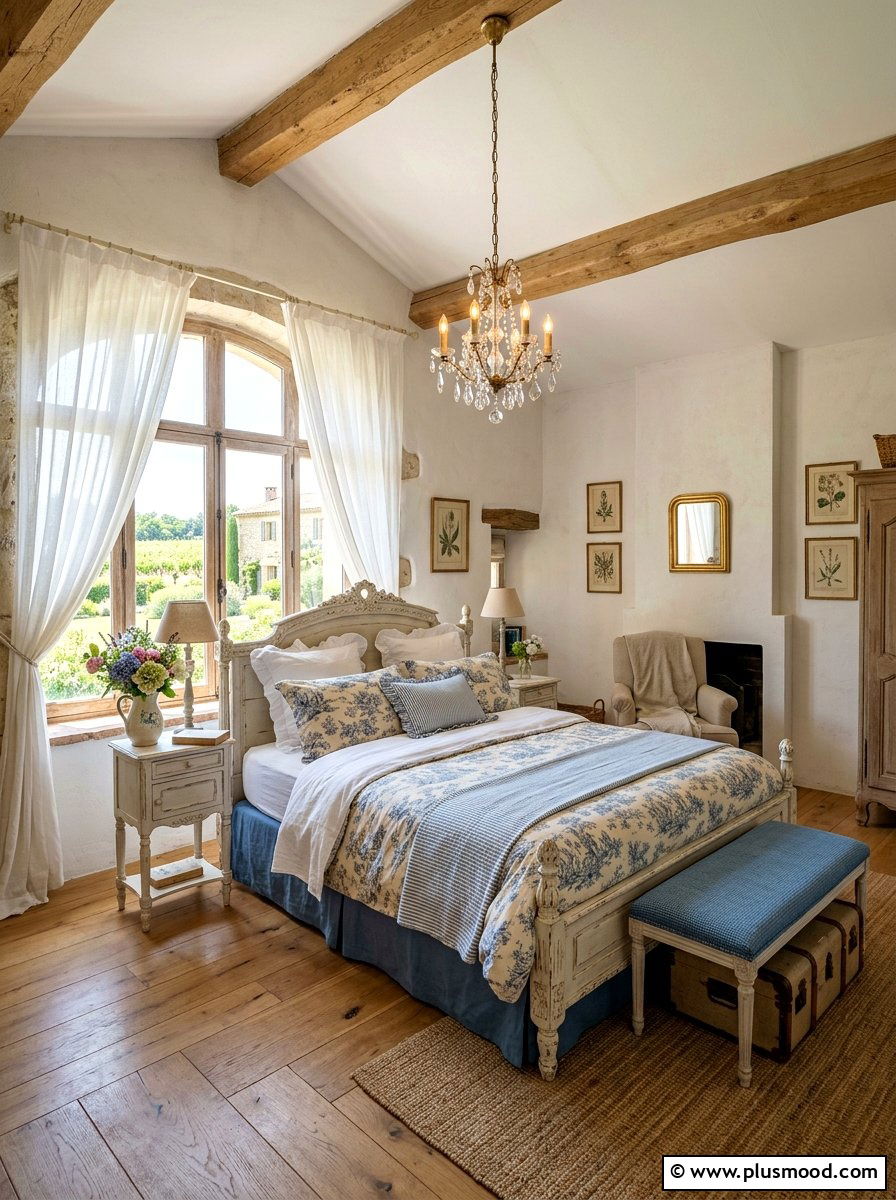 French Country Bedroom - 25 summer apartment bedroom ideas
