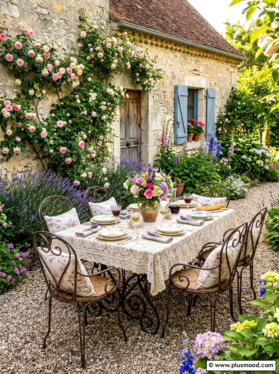 French Country Dining - 25 summer backyard dining ideas