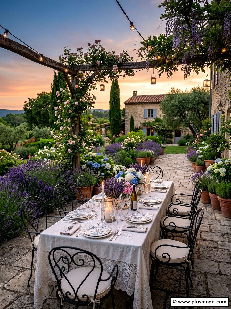 French Country Garden Party - 25 summer dinner party ideas outdoors