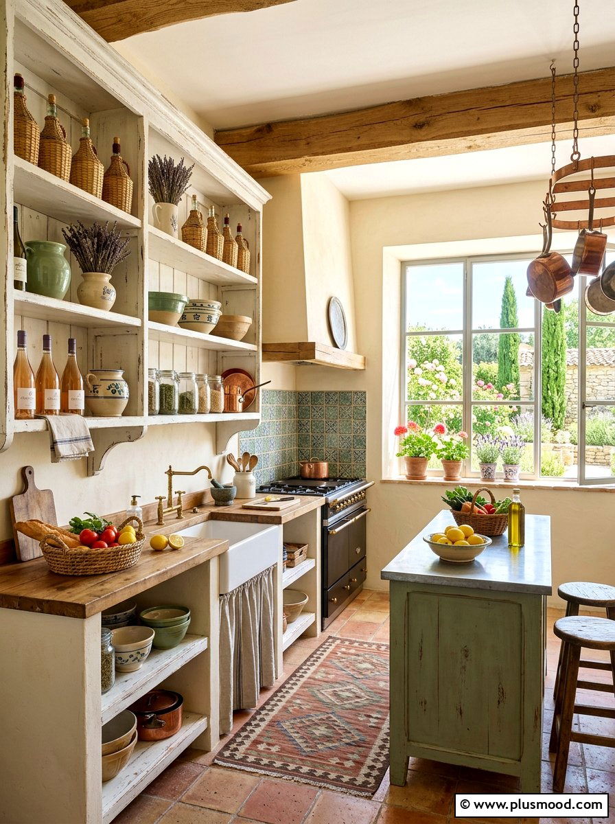 French Country Kitchen Open Shelving - 25 summer open shelf summer kitchen ideas