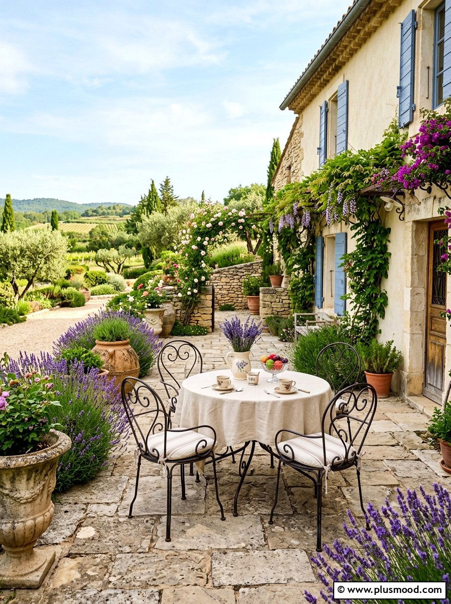 French Country Patio - 25 late summer outdoor dining ideas
