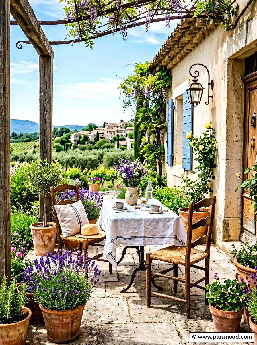 French Country Porch - 25 cozy summer porch ideas