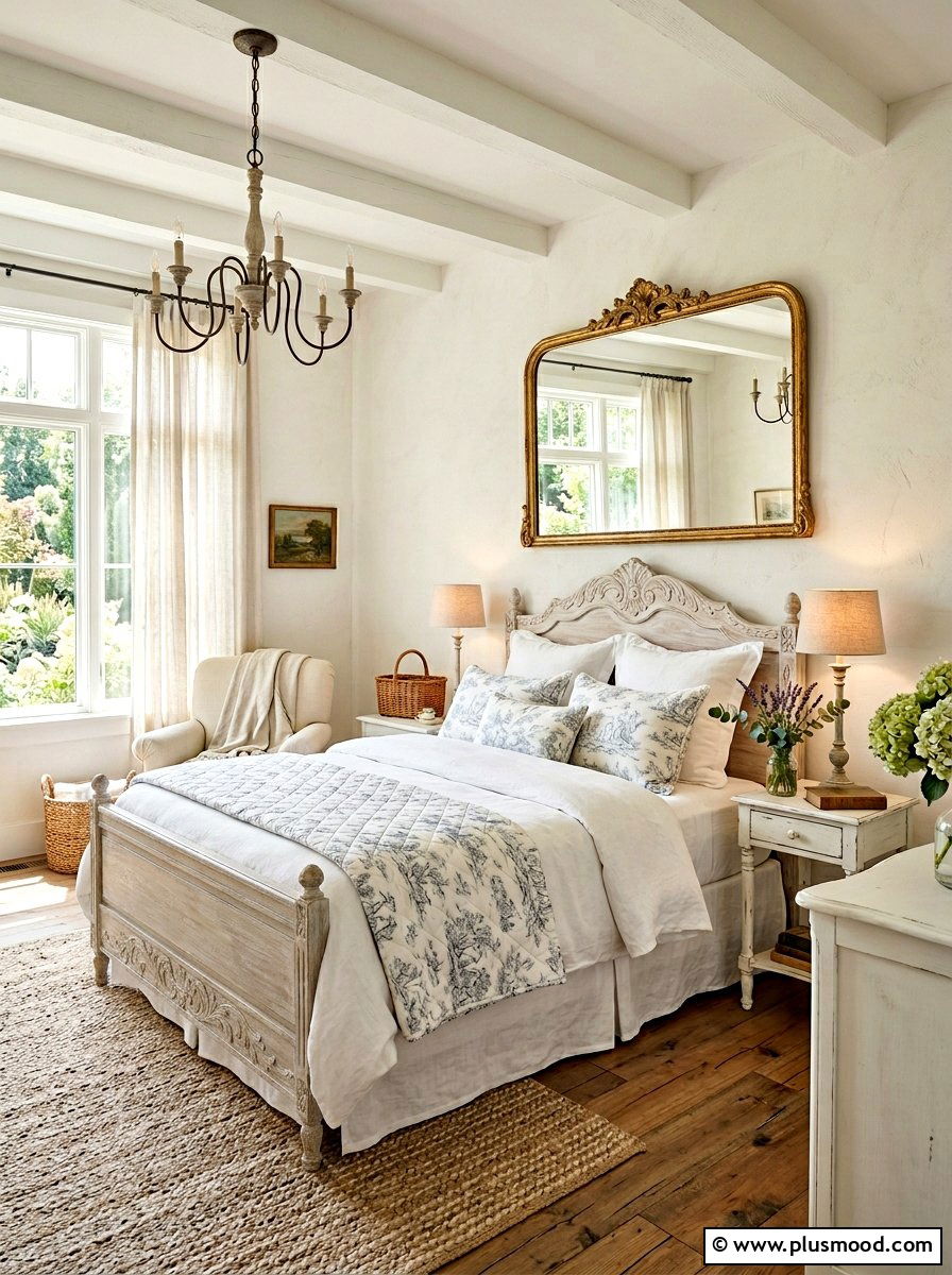 French Country White Bedroom - 25 white summer bedroom ideas