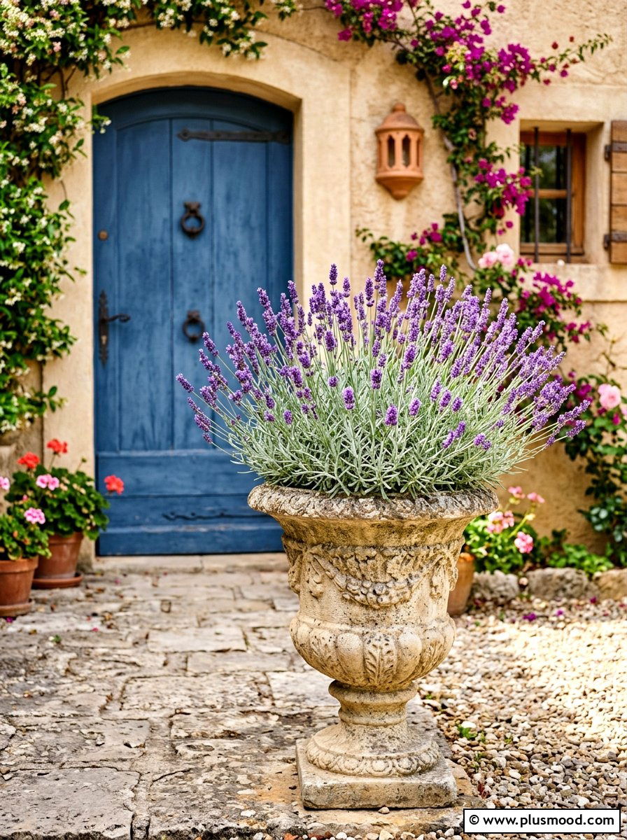 French Lavender Pot - 25 summer container garden ideas