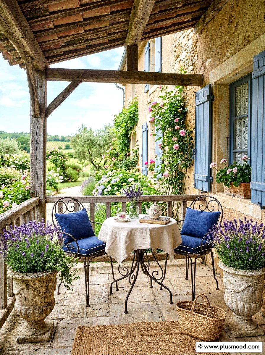 French country porch - 25 summer front porch styling ideas