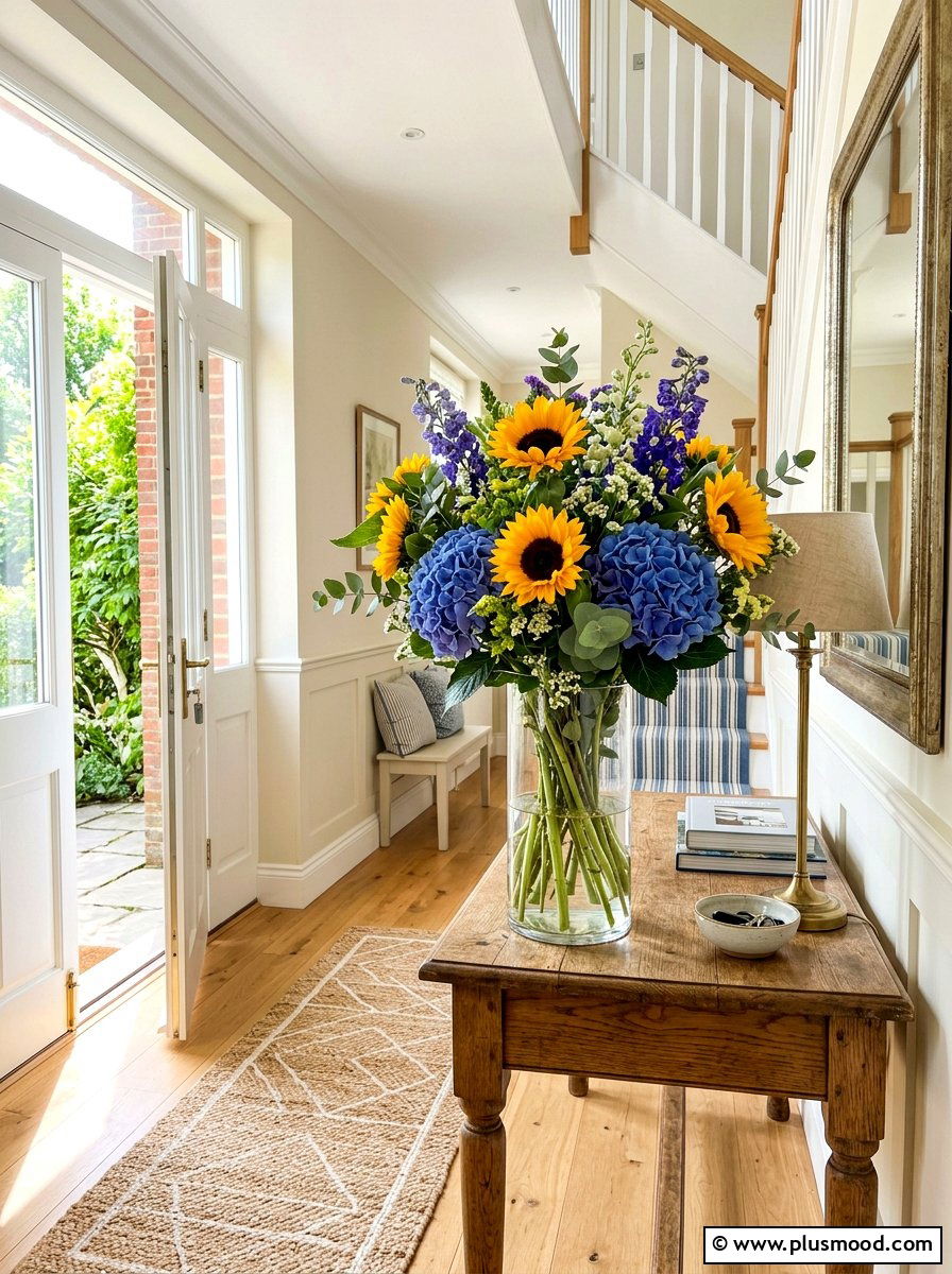 Fresh Floral Arrangement - 25 simple summer home decor ideas