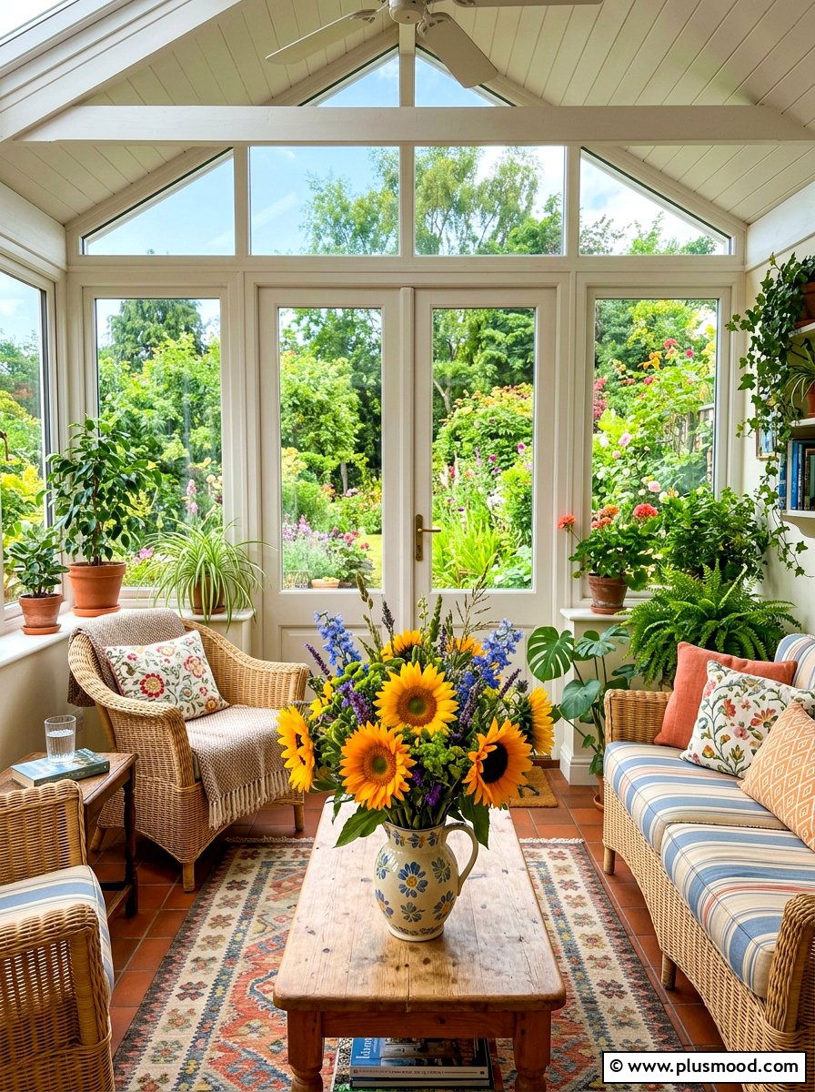 Fresh Flower Bouquet - 25 summer coffee table decor ideas