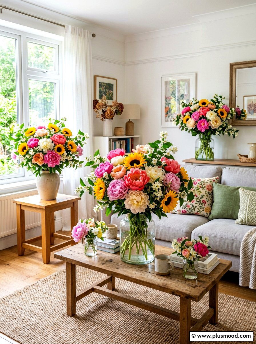 Fresh Flower Living Room - 25 summer living room decor ideas