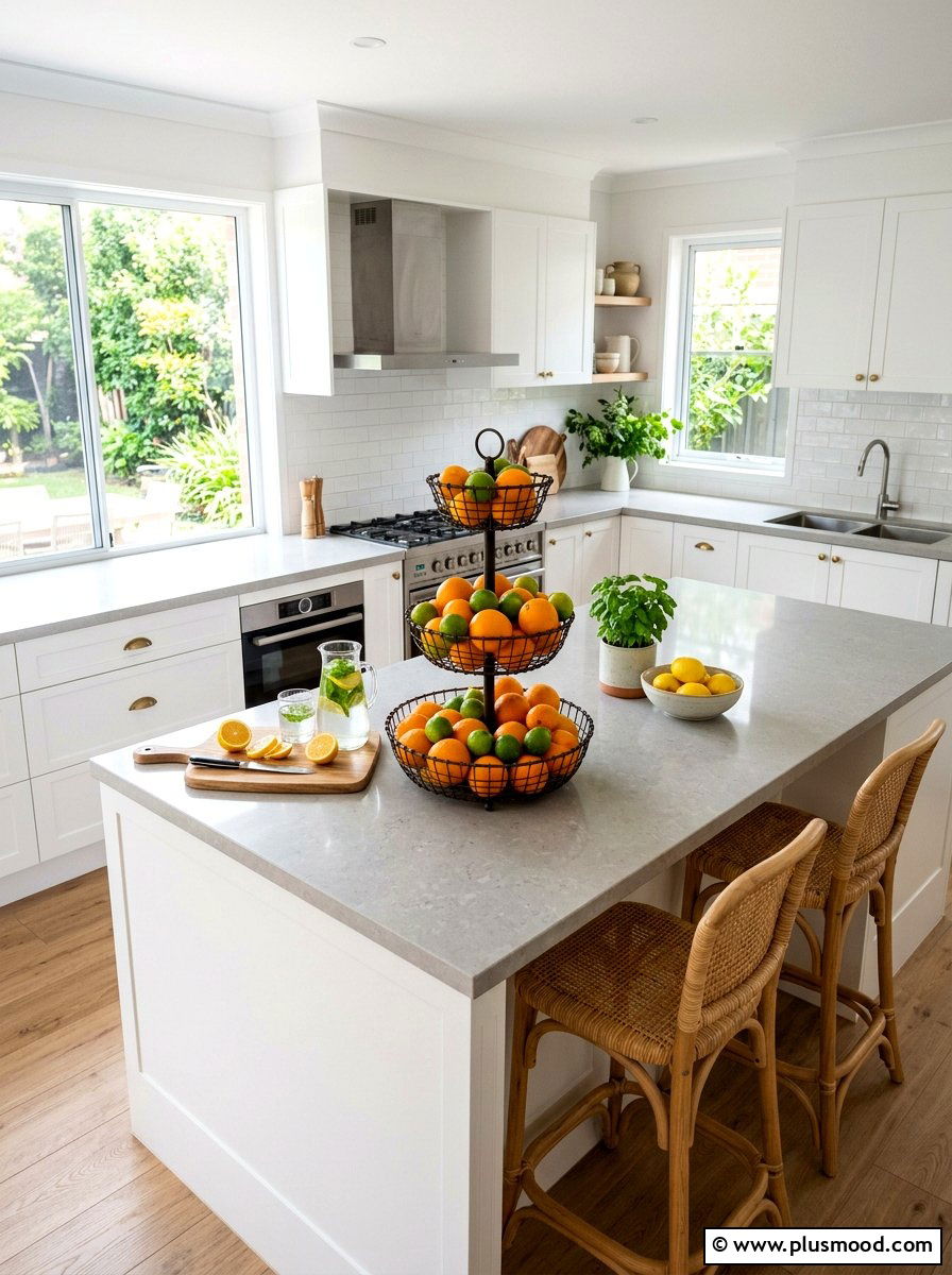 Fresh Fruit Display - 25 best summer kitchen decor ideas