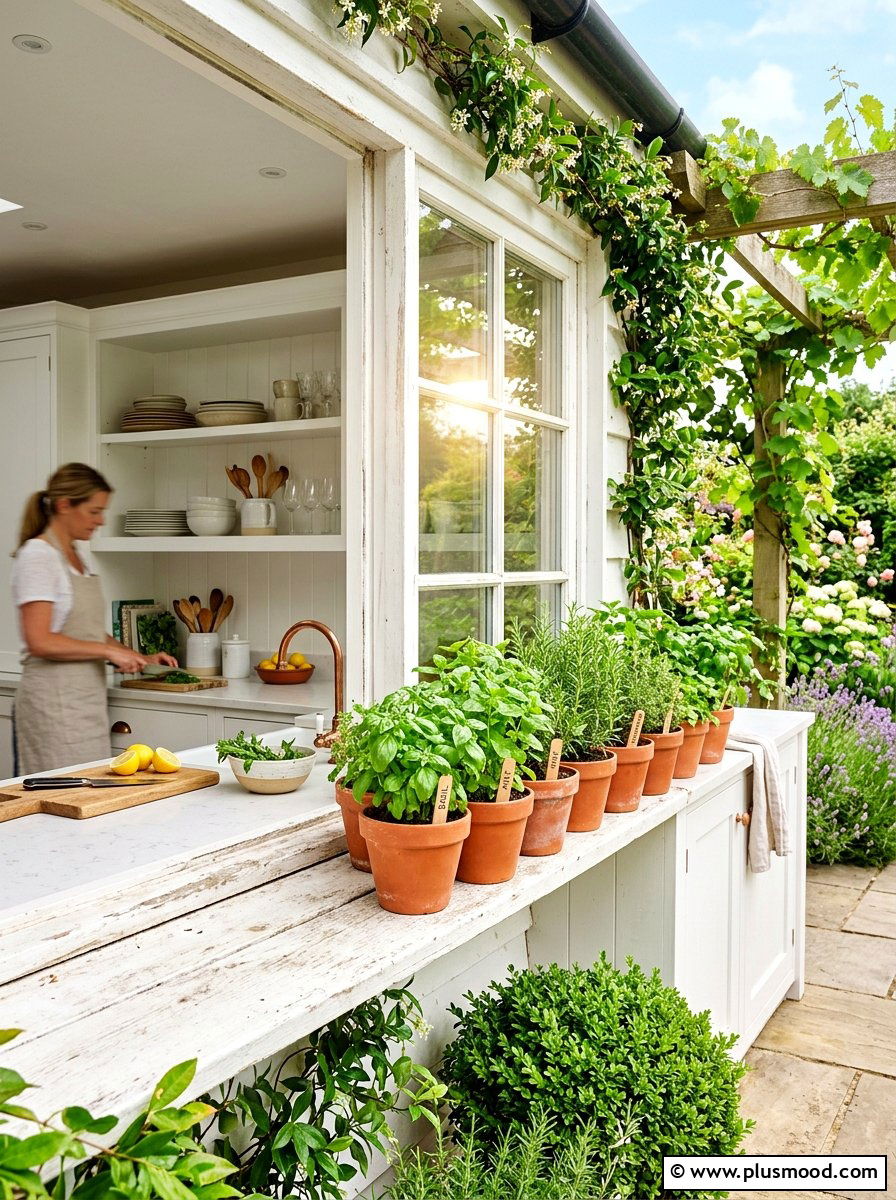 Fresh Herb Kitchen - 25 summer kitchen styling ideas