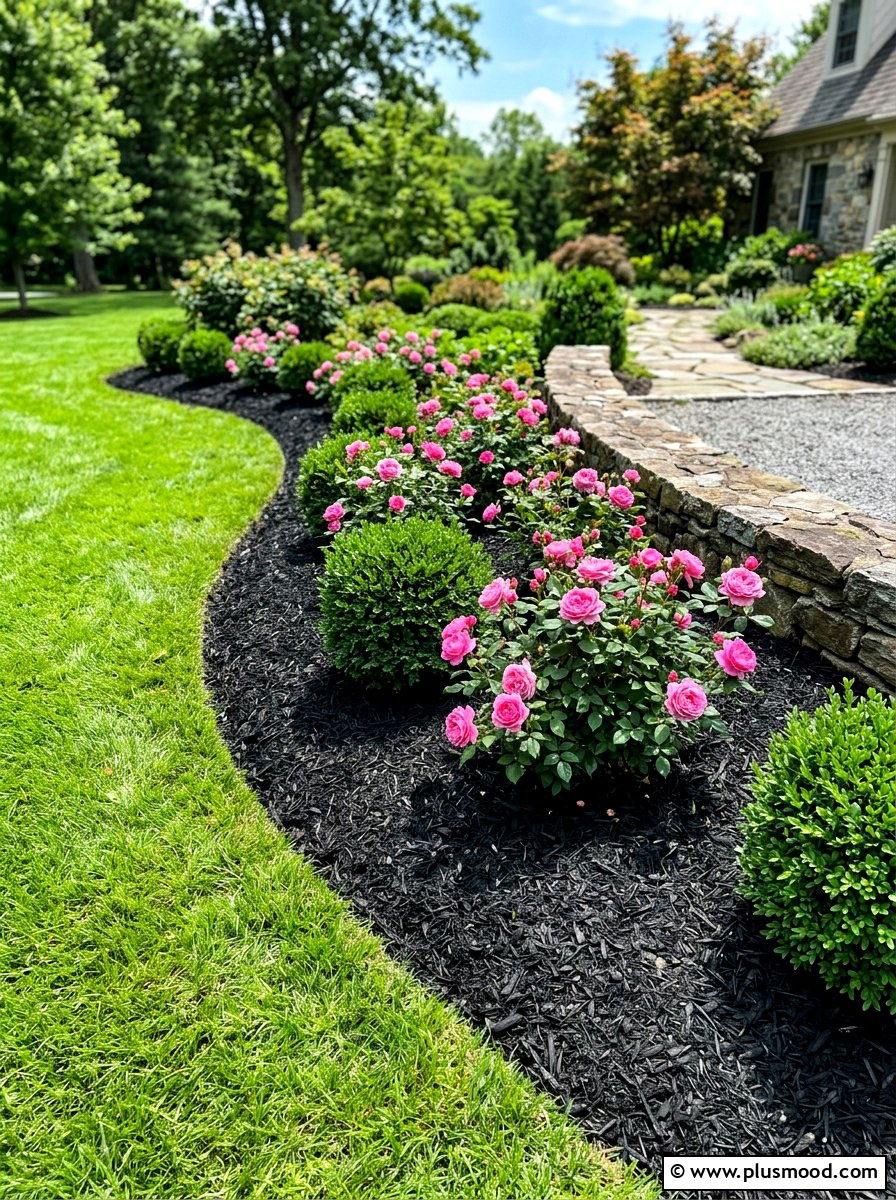 Fresh Mulch Bed - 25 summer front yard refresh ideas