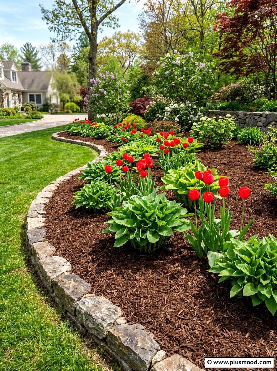 Fresh Mulch - 25 summer easy curb appeal ideas