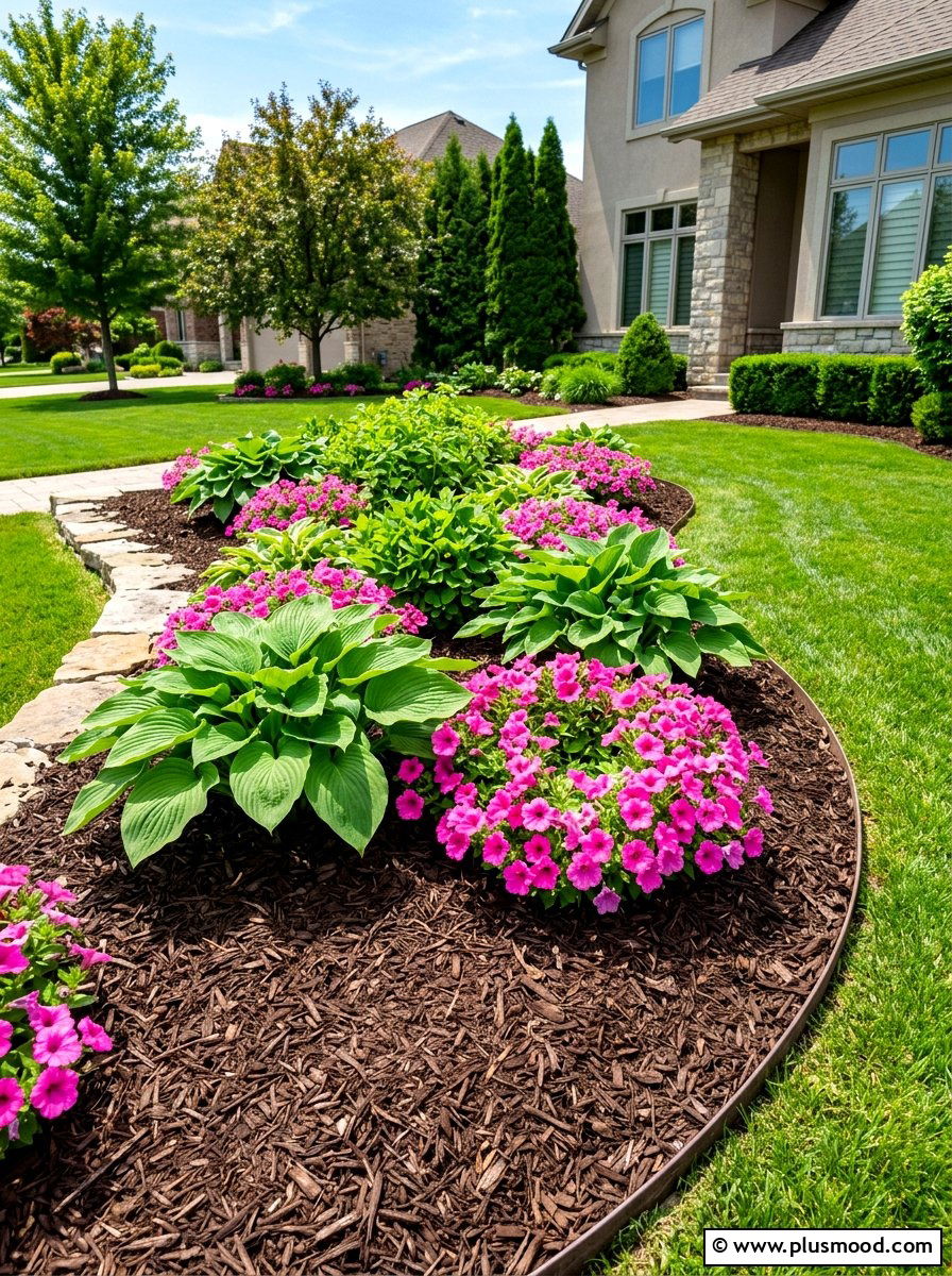 Fresh Wood Mulch - 25 summer landscape refresh ideas
