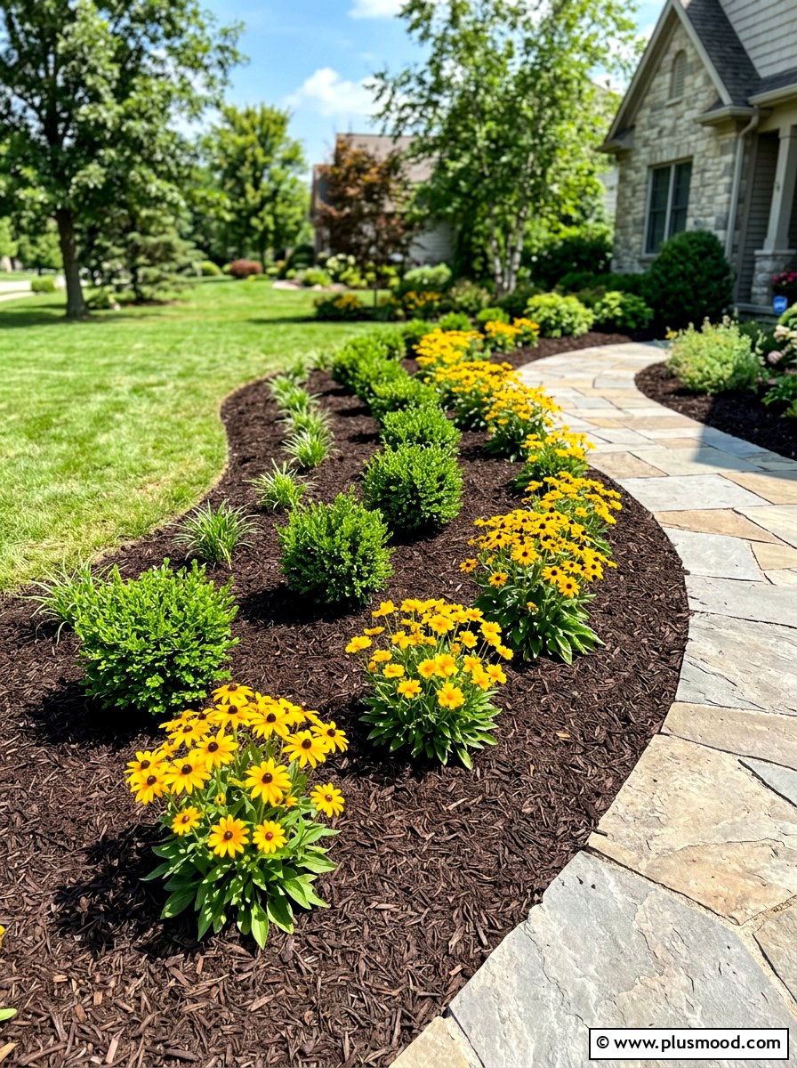 Fresh garden mulch - 25 easy summer backyard makeover ideas
