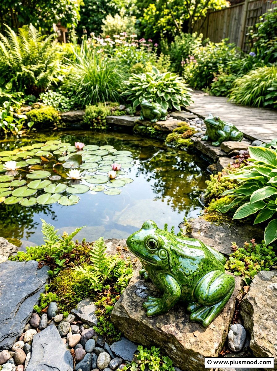 Frog Garden Stones - 25 painted rock ideas for garden