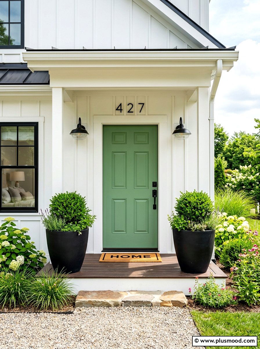Front Door Paint Colors - 25 late summer curb appeal ideas