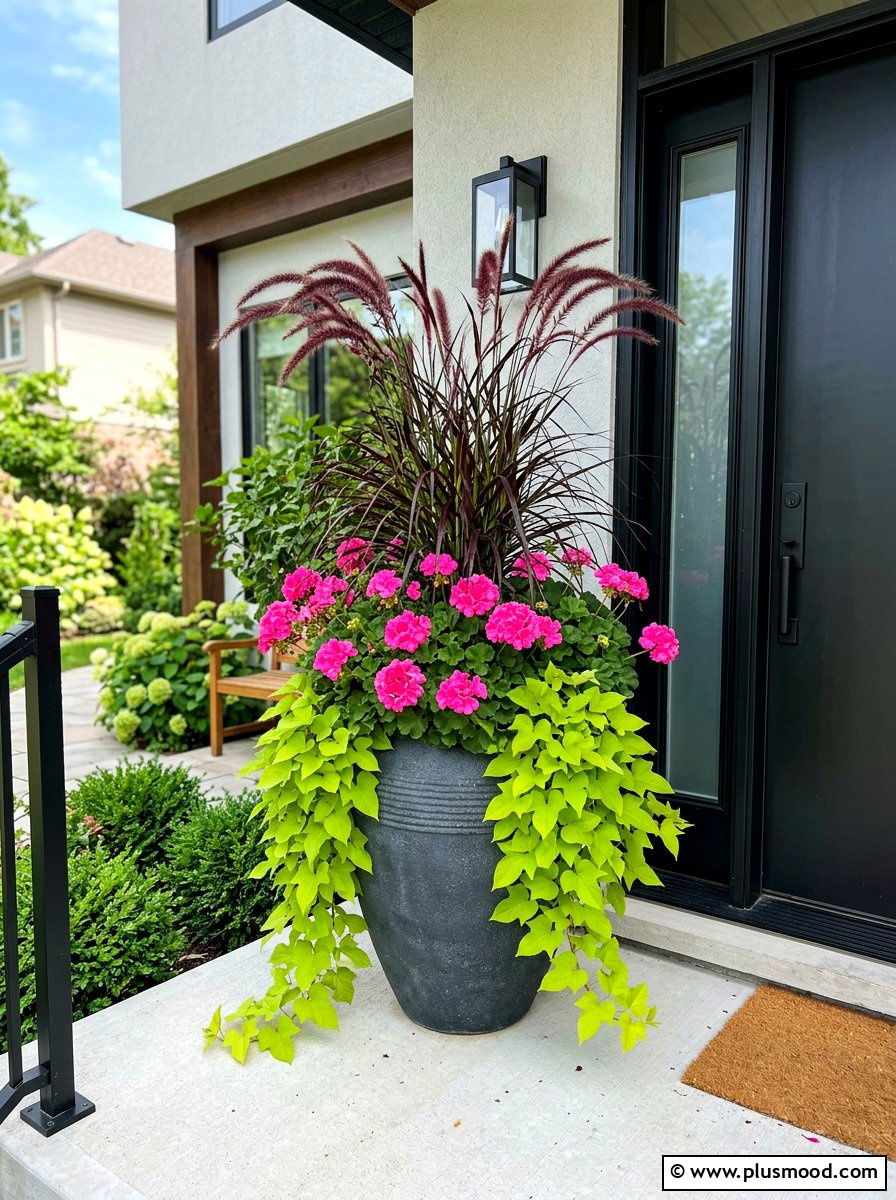Front Porch Flower Pot - 25 summer planter ideas