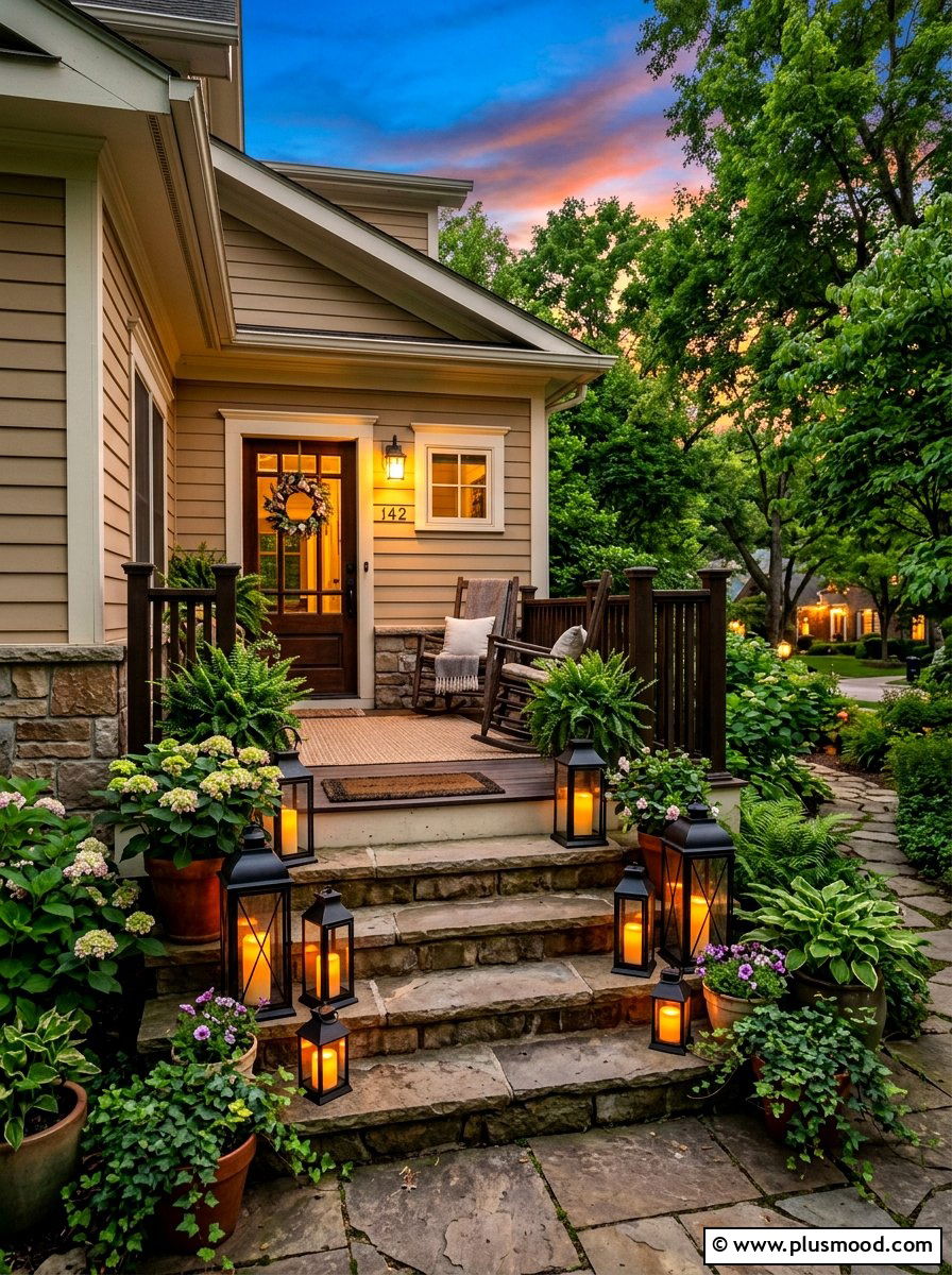 Front Porch Lantern Lighting - 25 cute summer porch decor ideas
