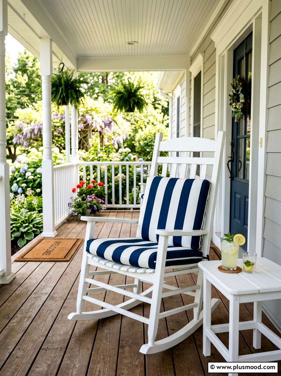 Front Porch Rocking Chair - 25 summer small front porch ideas