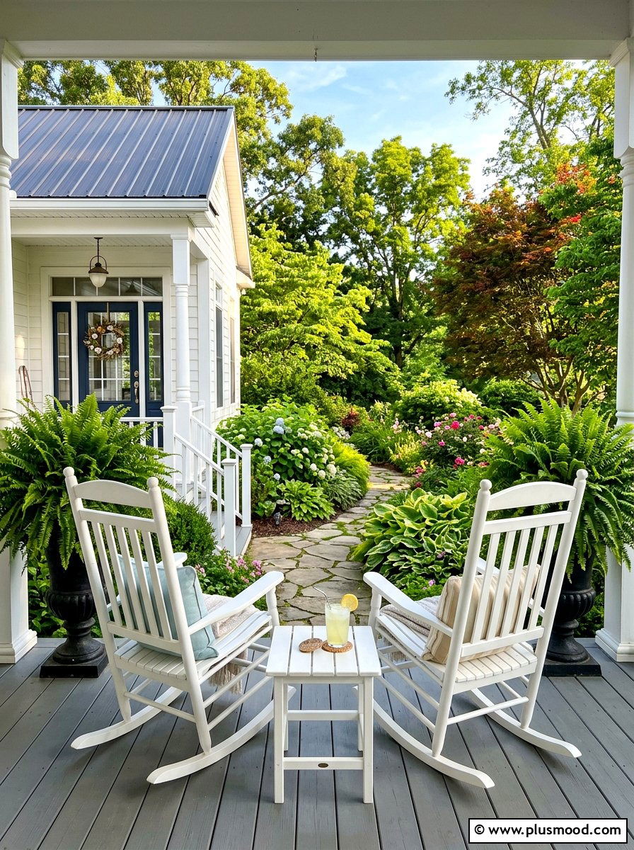 Front Porch Rocking Chair - 25 beautiful summer porch ideas