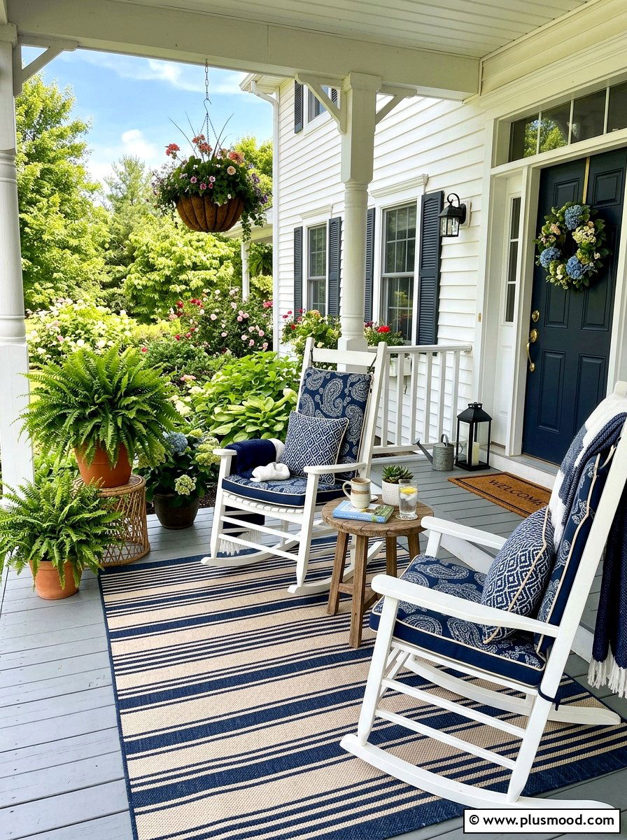Front Porch Seating - 25 summer front yard curb appeal ideas