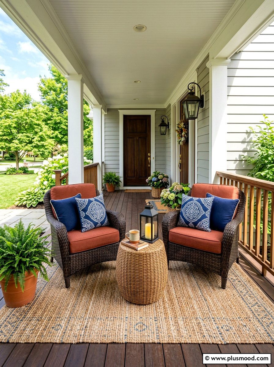 Front Porch Seating - 25 summer transition decor ideas