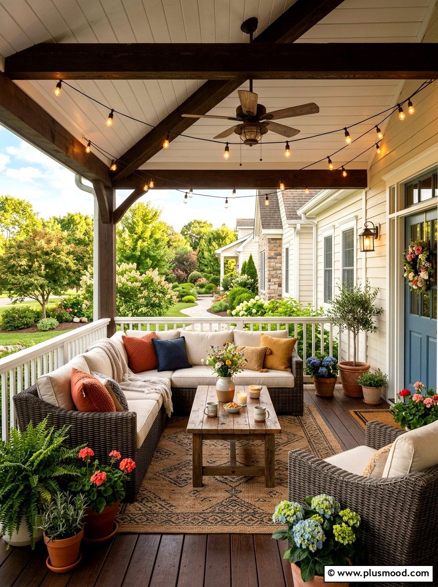 Front Porch Seating Area - 25 cute summer porch decor ideas