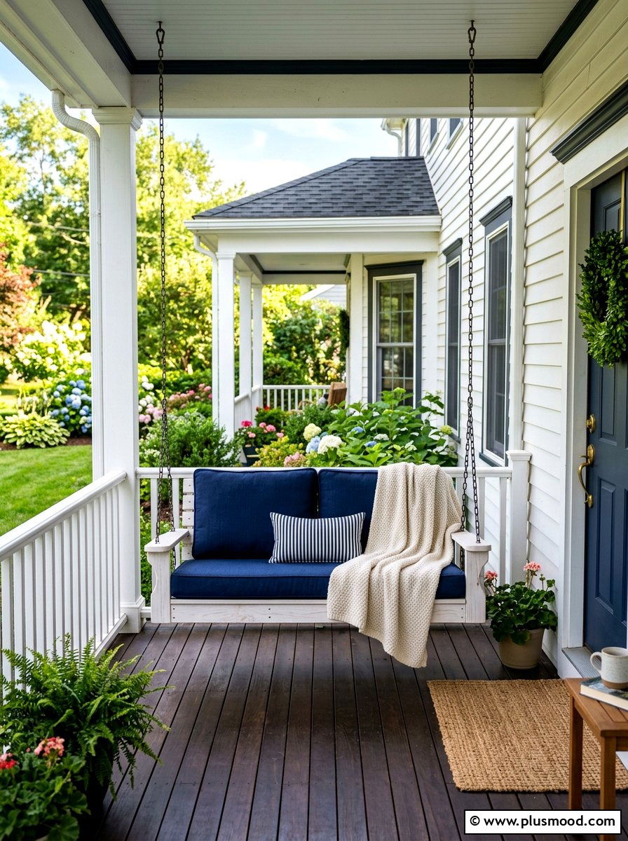 Front Porch Swing - 25 end of summer curb appeal ideas