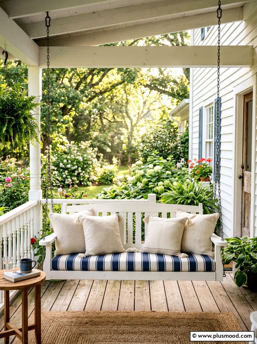 Front Porch Swing - 25 viral summer porch ideas