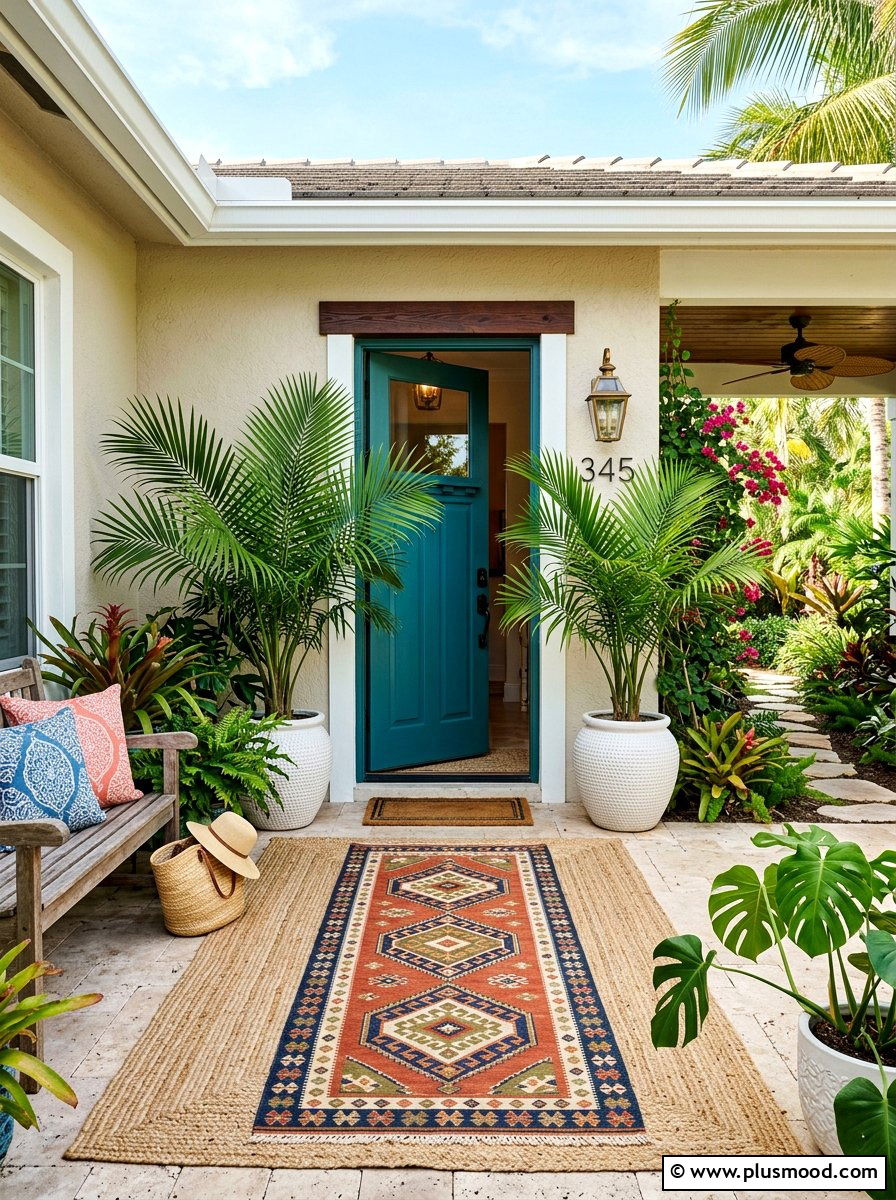 Front Porch Tropical Plants - 25 summer boho front porch ideas
