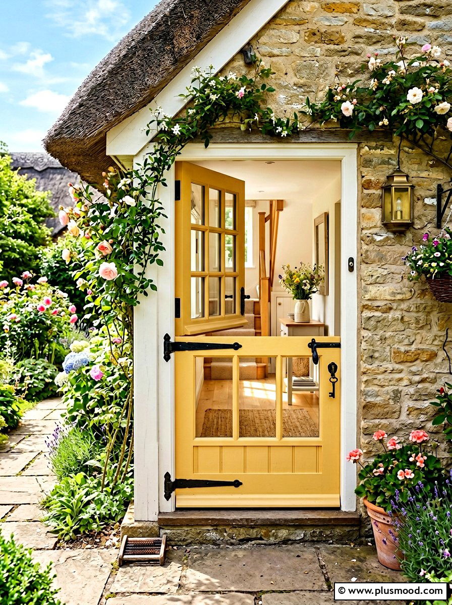Front door dutch door - 25 summer cottage curb appeal ideas