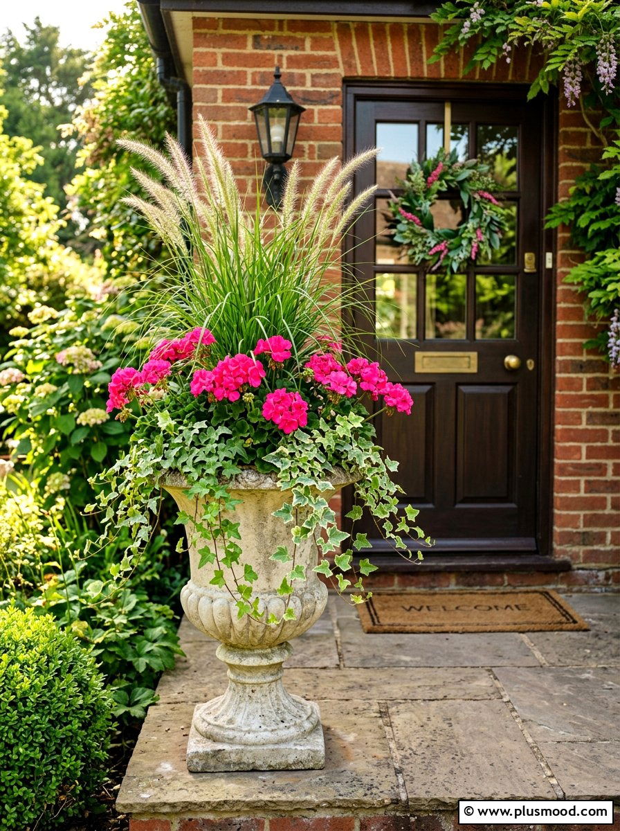 Front door summer planter