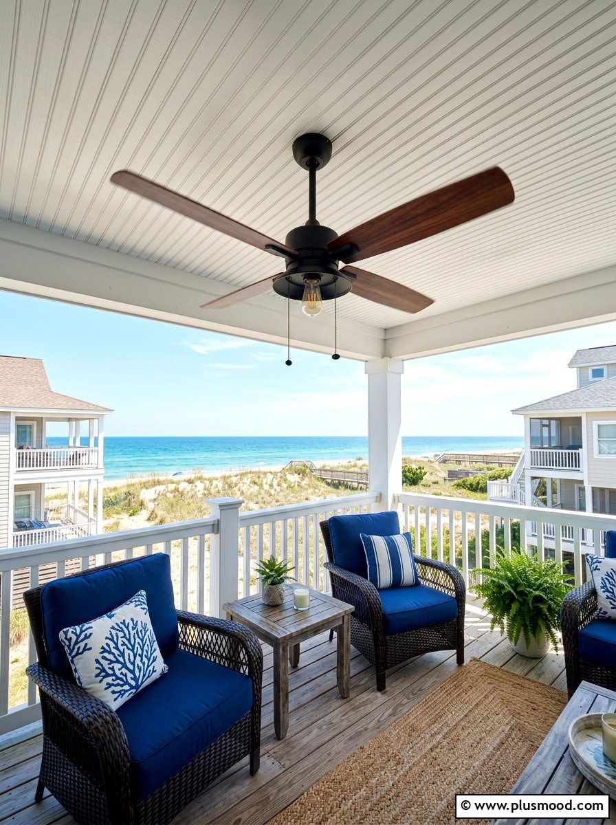 Front porch ceiling fan - 25 summer curb appeal ideas