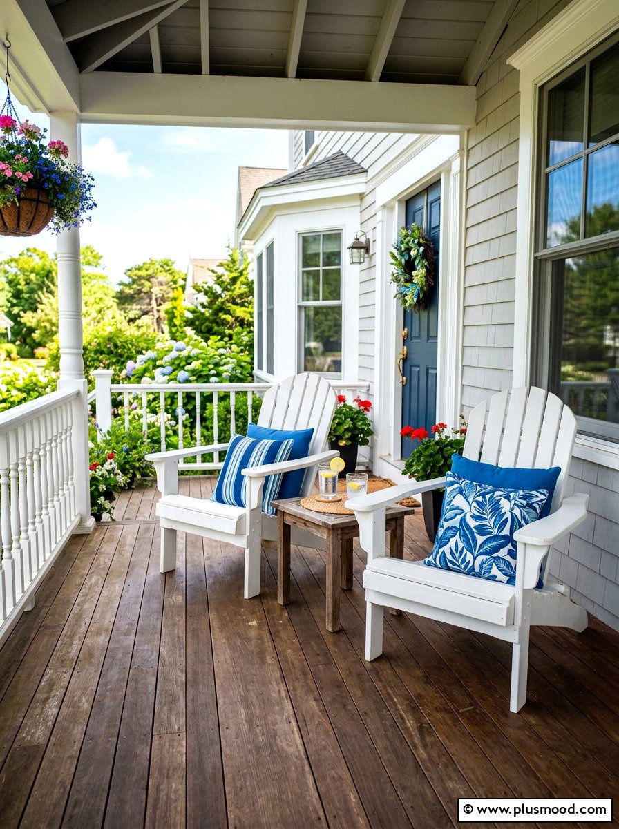 Front porch chairs - 25 summer cheap curb appeal ideas for summer