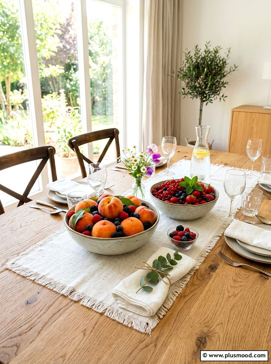 Fruit Bowl Centerpiece - 25 summer brunch table ideas