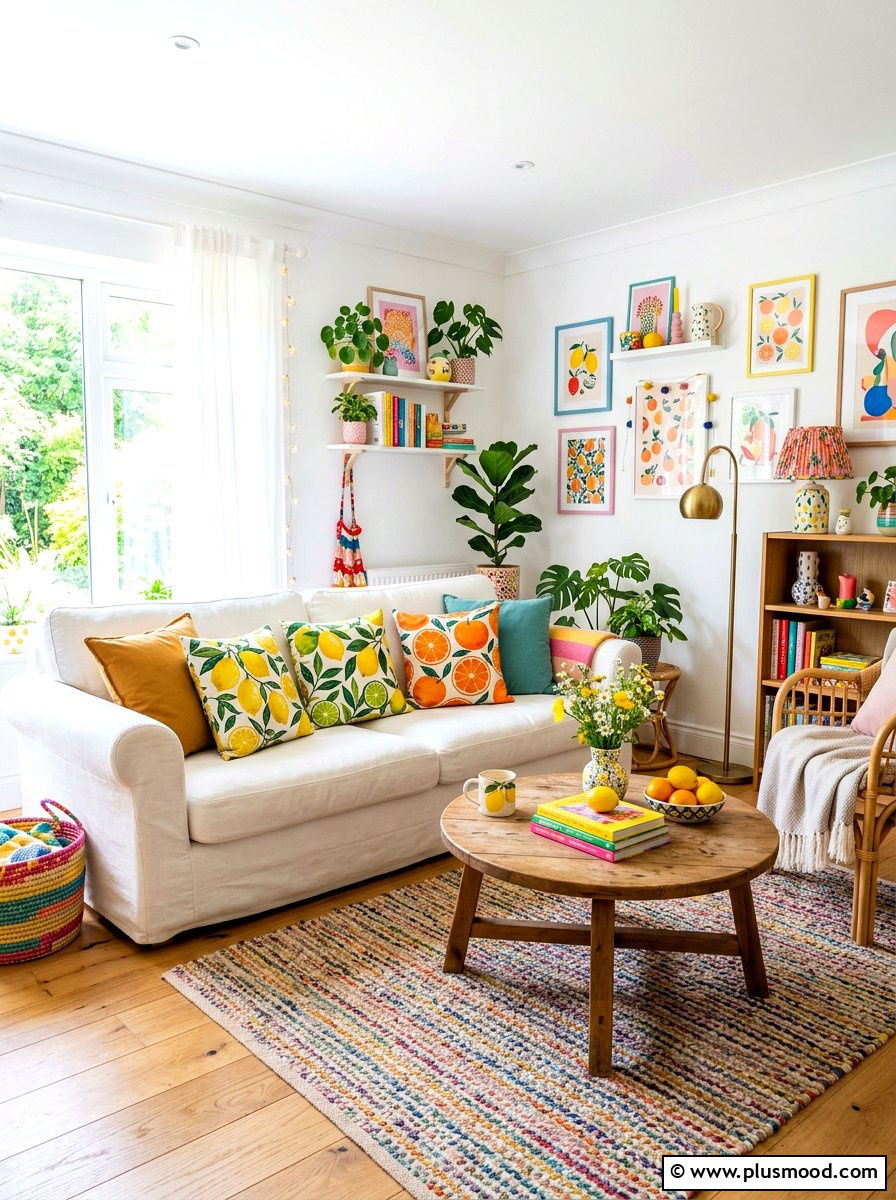 Fruit Print Home Decor - 25 summer sofa styling ideas