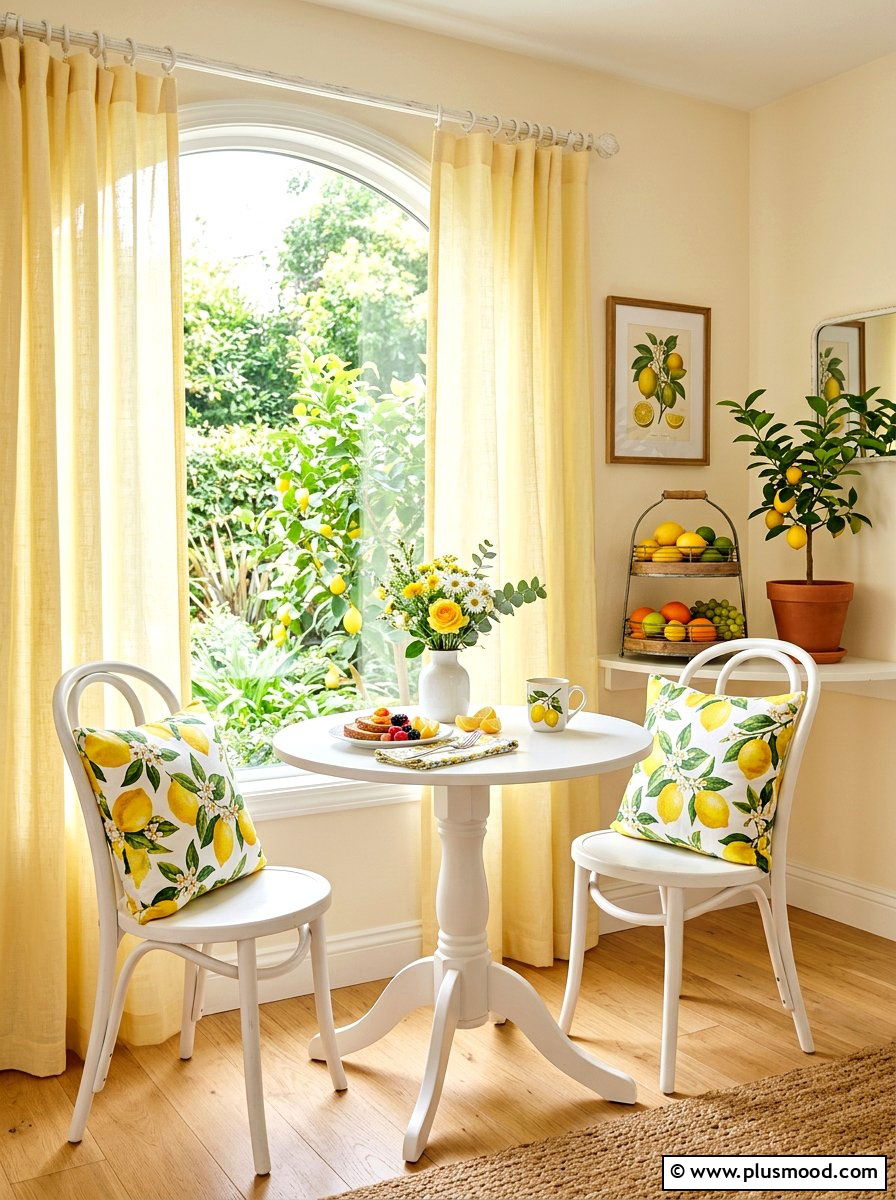 Fruit Theme Breakfast Nook - 25 mid summer home decor ideas