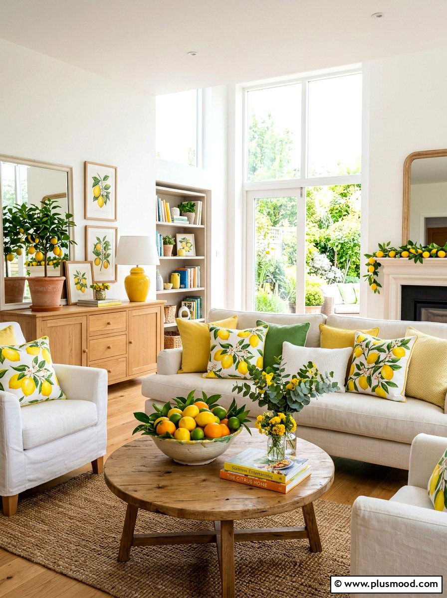 Fruit Theme Decor - 25 summer entertaining living room ideas