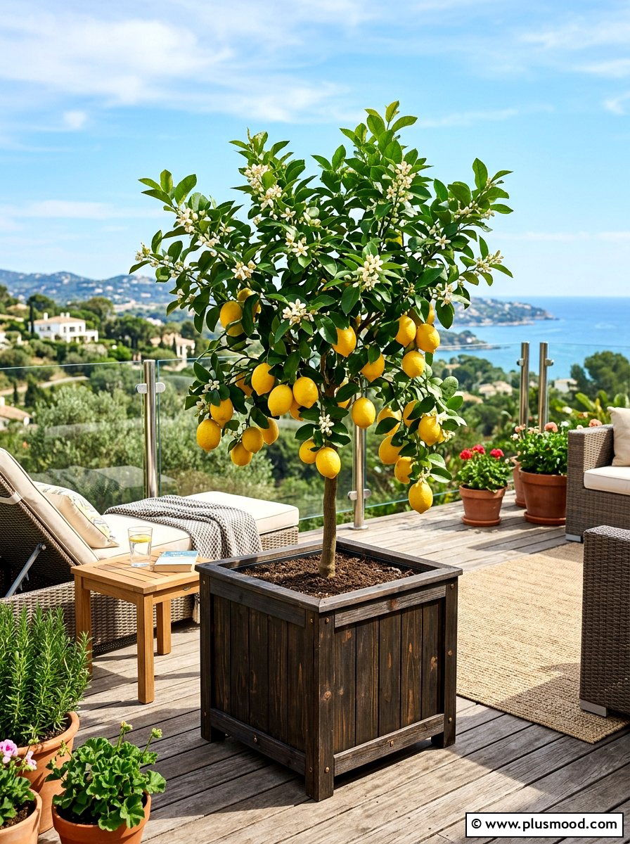 Fruit Tree Planter - 25 summer colorful planter ideas