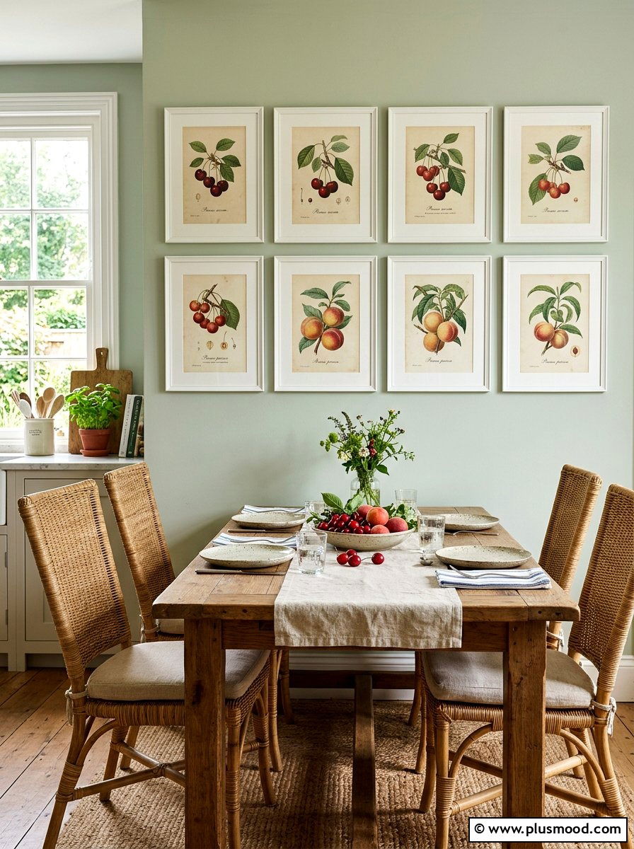 Fruit Wall Art - 25 summer picnic style kitchen decor ideas