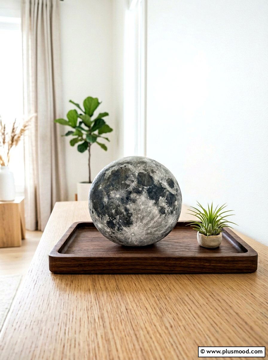 Full moon painted rock - 25 painted rock ideas with moon phases
