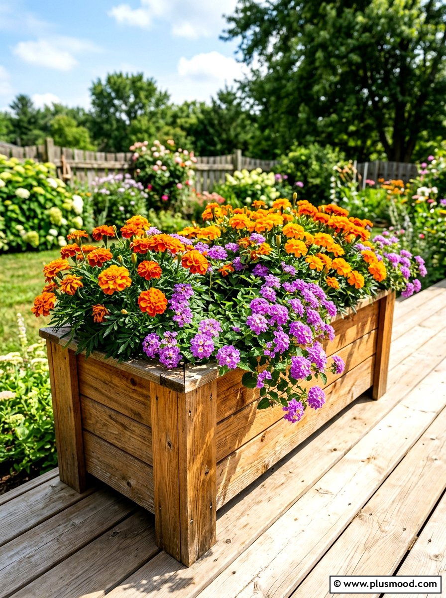 Full sun flower box - 25 summer planter box ideas