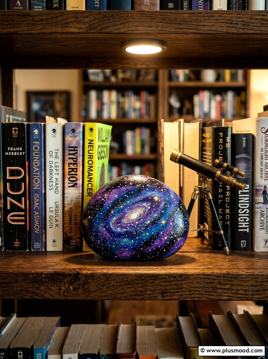 Galaxy Painted Rock - 25 painted rock ideas for mothers day