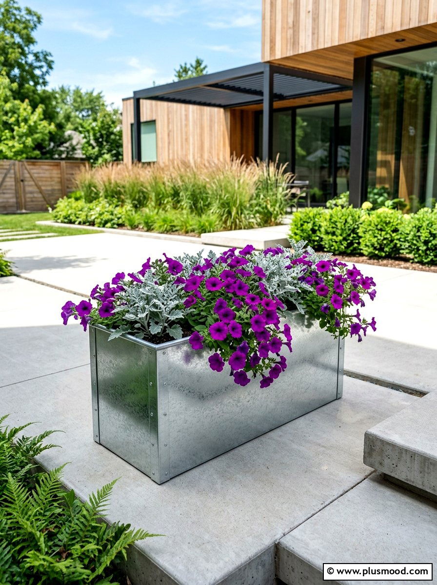 Galvanized Metal Garden Box - 25 summer raised garden bed ideas