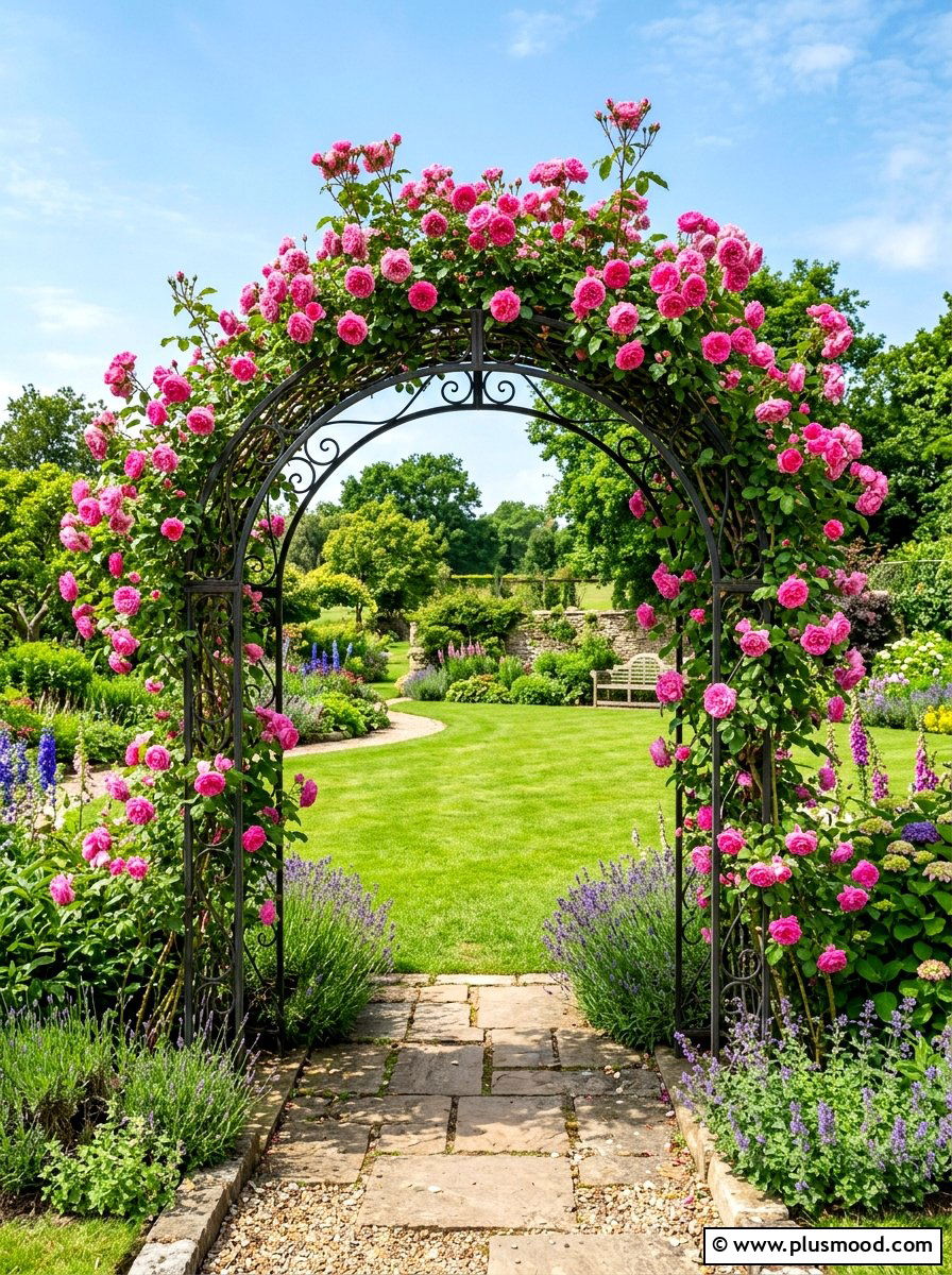 Garden Arch Trellis - 25 summer garden makeover ideas