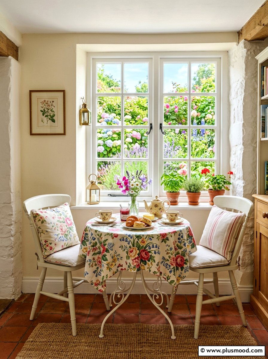 Garden Breakfast Nook - 25 summer decorating ideas for home